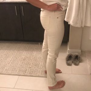 AG the Stilt cigarette leg jeans ivory